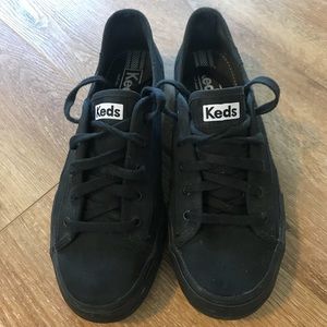 All black Keds